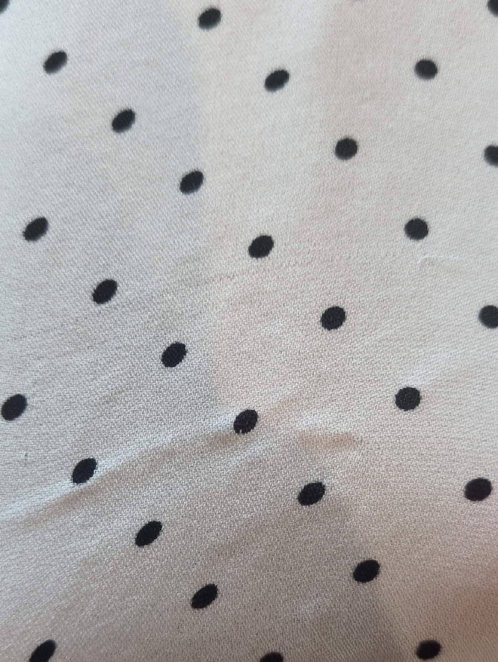 WHBM, Silk White W/ Black Polka Dot Sleeveless Blouse - Picture 11 of 11